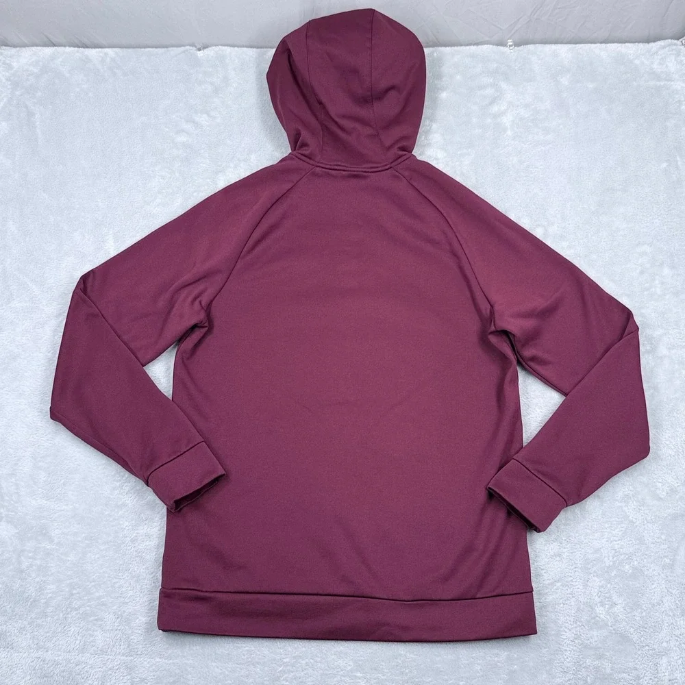 Nike Pullover Swoosh‎ Training Hoodie Mens Medium Therma-FIT Fleece Maroon